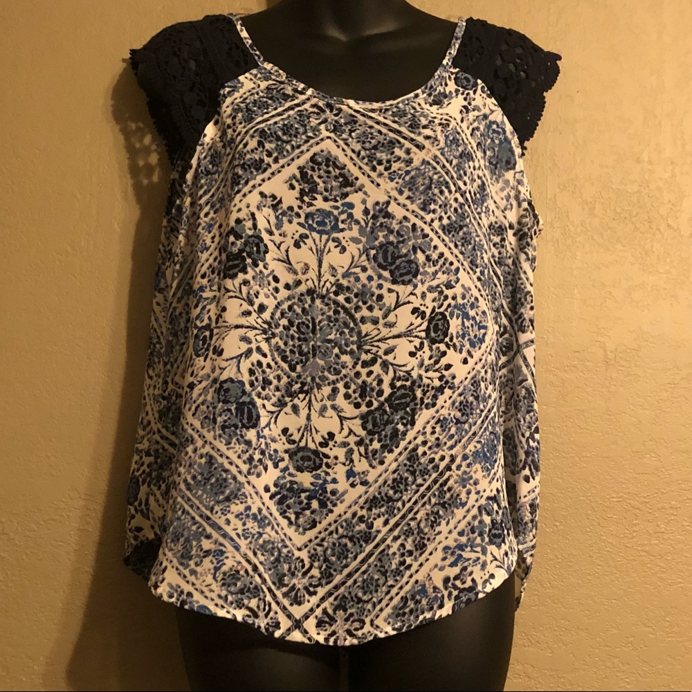 Red camel blouse